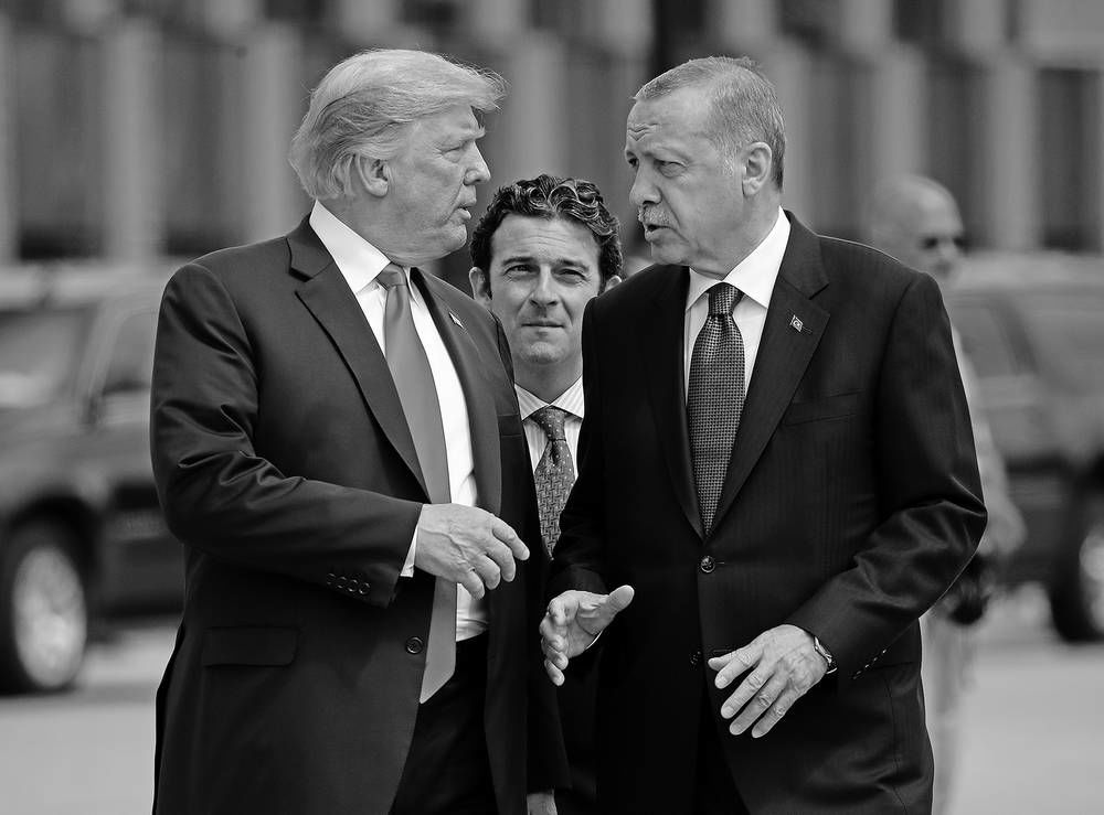 President Donald Trump moves from threatening to obliterate Turkey’s economy if it invades Syria to inviting its president to the White House